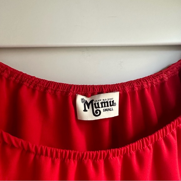 Show me your Mumu Red Crop Top - Picture 2 of 3